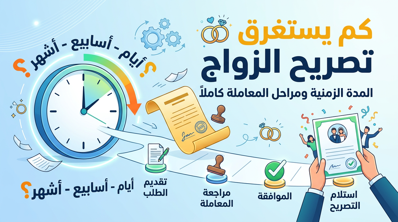 استخراج تصريح الزواج في السعودية خطوة بخطوة.