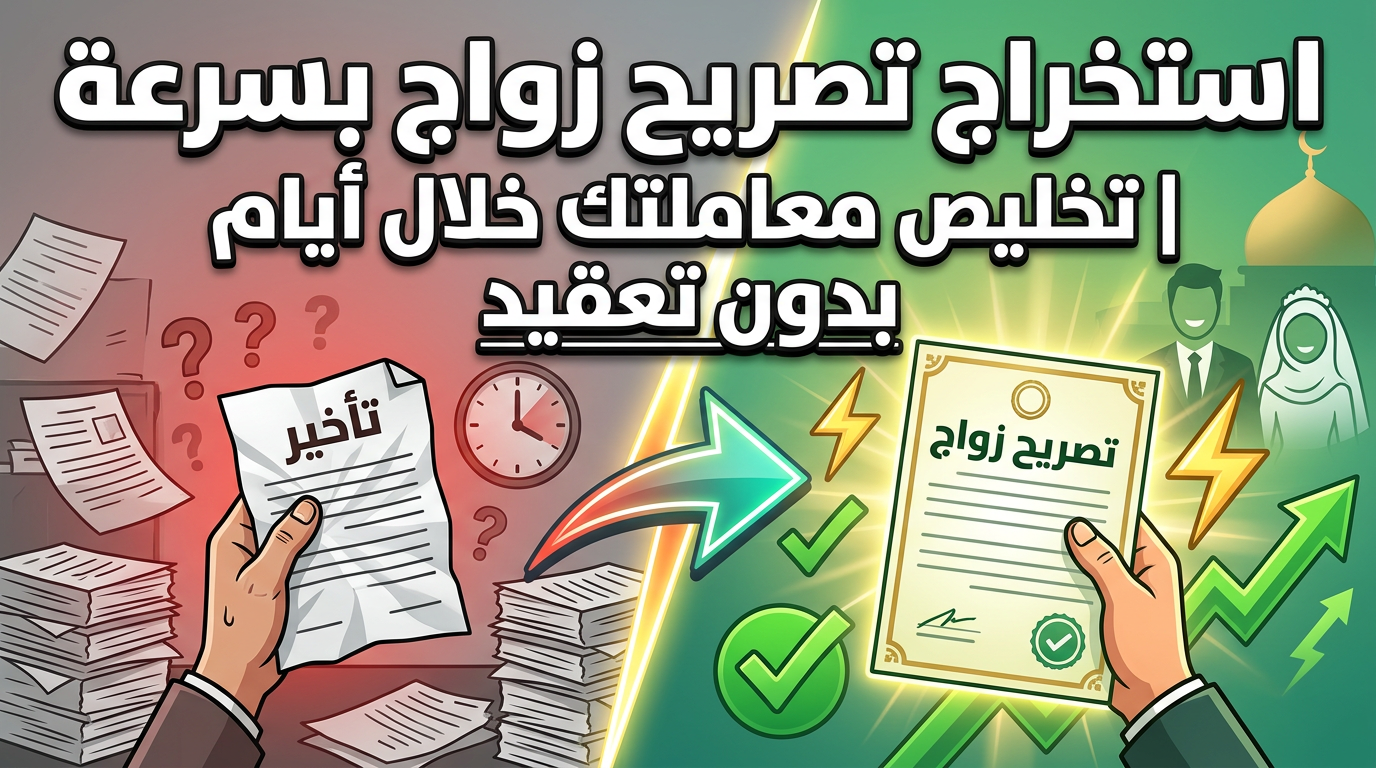 معقب تصريح زواج سعودي يراجع أوراق رسمية لاستخراج تصريح زواج بسرعة.