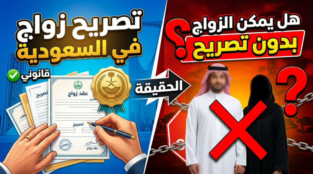 تصريح زواج في السعودية وتوثيق عقد قران رسمي.